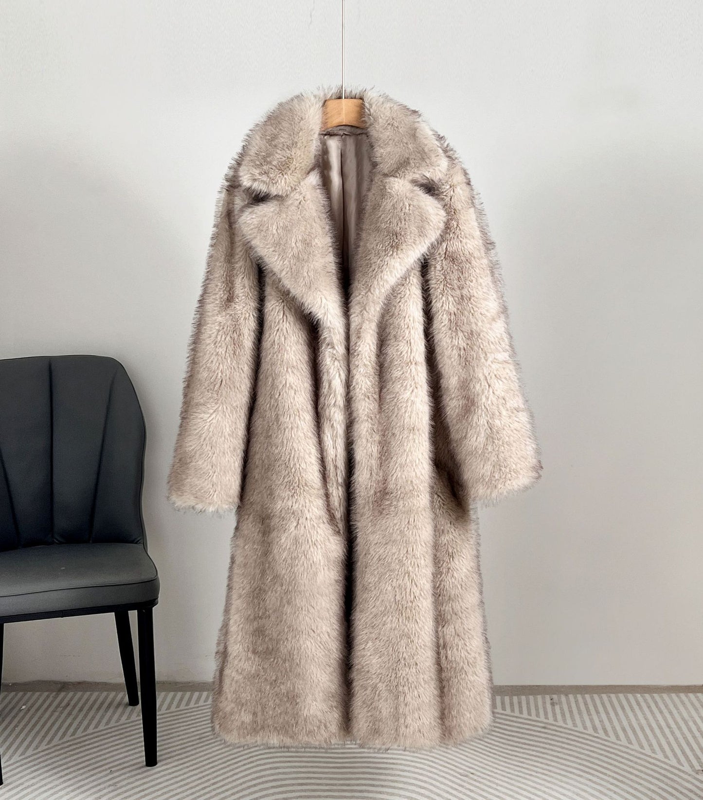 Oversized Fluffy Winter Coat Women