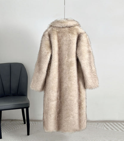 Oversized Fluffy Winter Coat Women