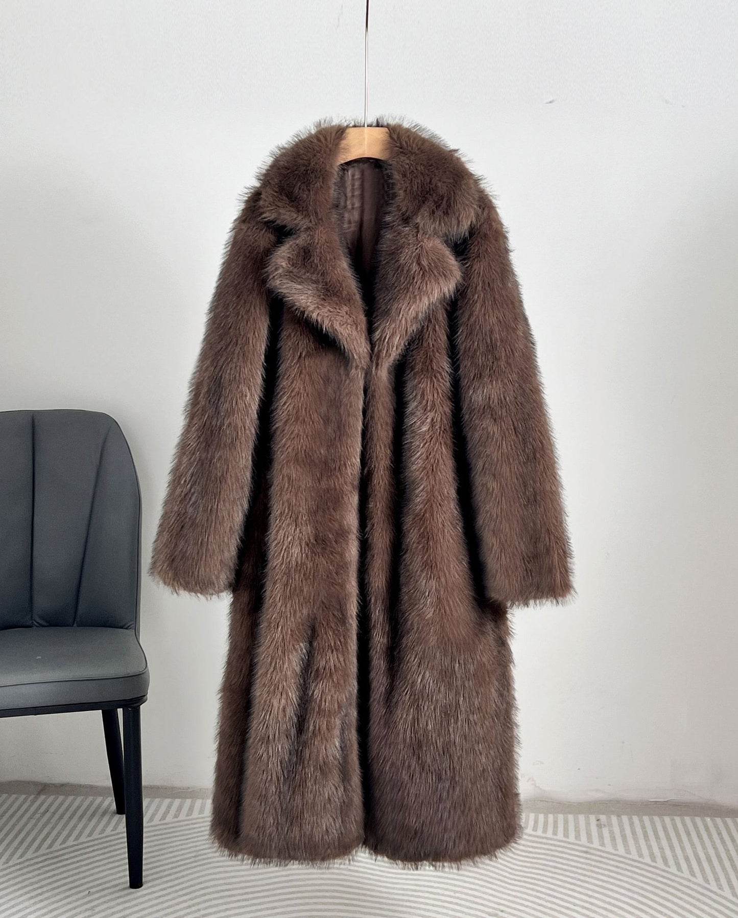 Oversized Fluffy Winter Coat Women