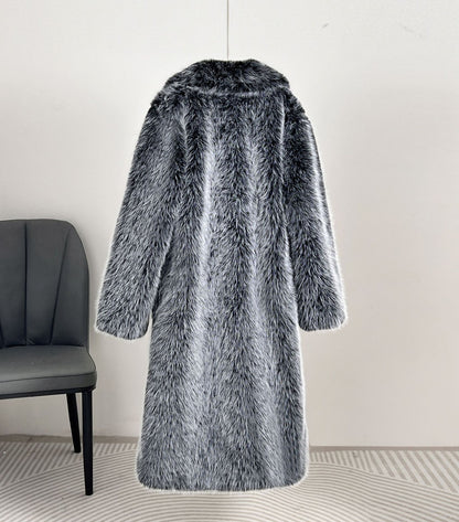 Oversized Fluffy Winter Coat Women