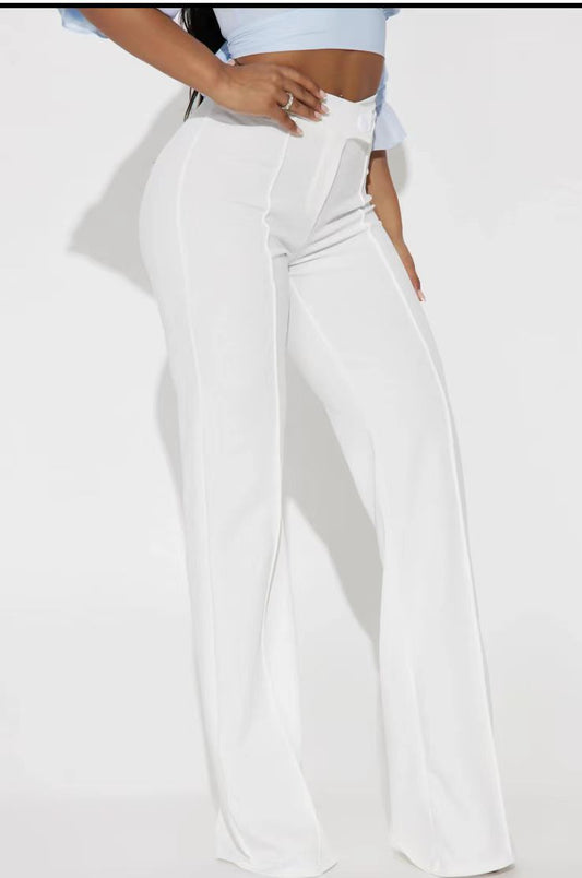 Viral White Women Pants