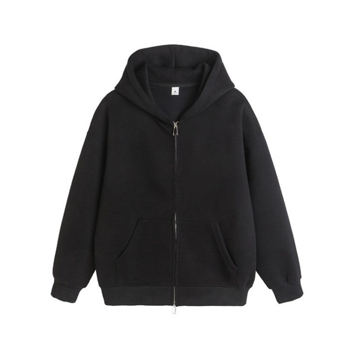 Basic Zip Up Hoodie Men