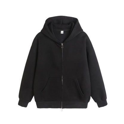 Basic Zip Up Hoodie Men