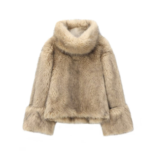 Fluffy Huski Coat Women