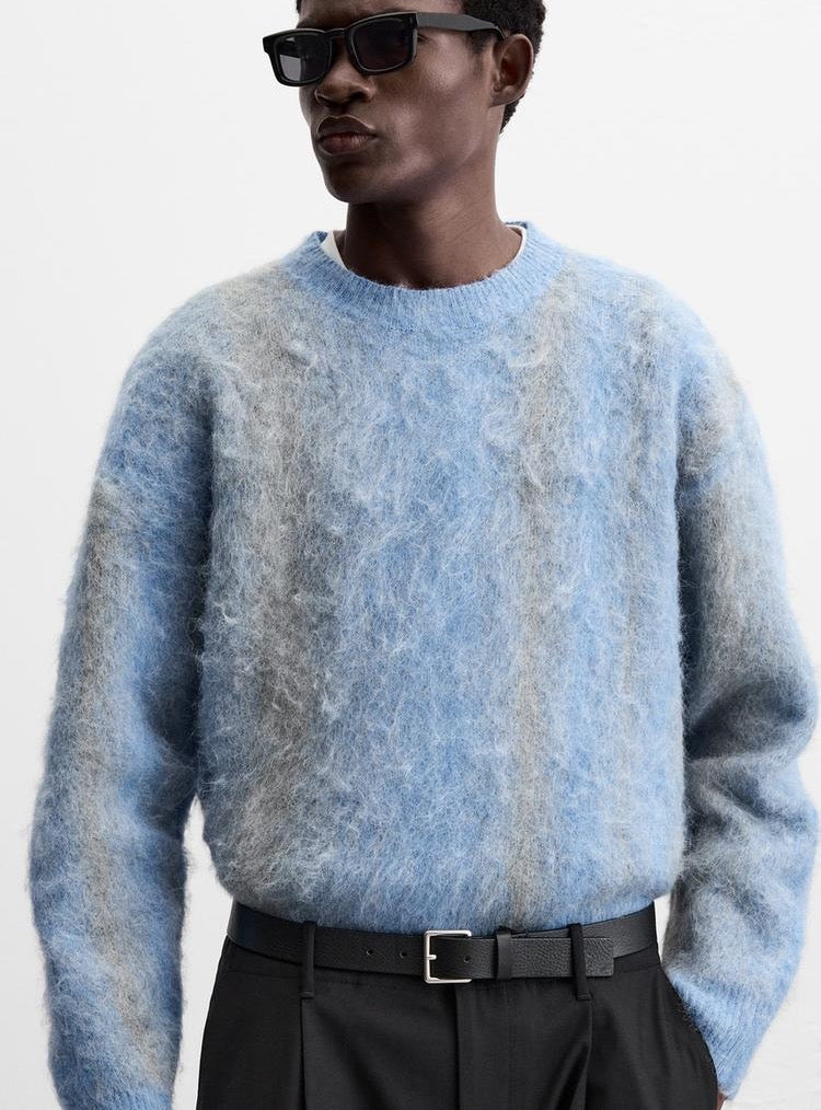 Sweat à capuche bleu viral pour hommes