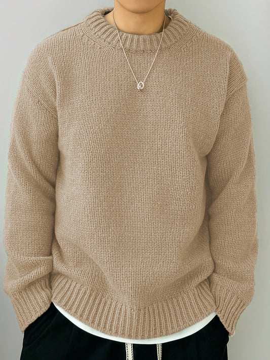 Basic Knitted Hoodie Men