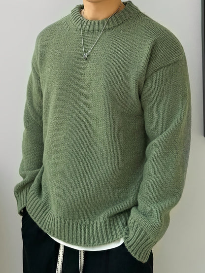 Basic Knitted Hoodie Men