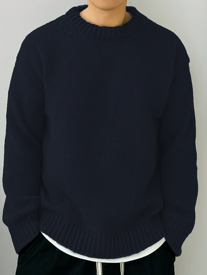 Basic Knitted Hoodie Men