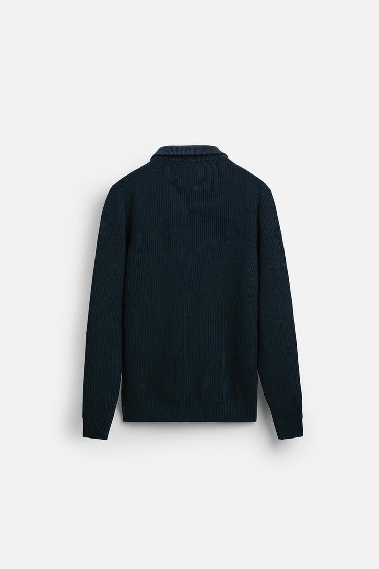 Viral Half zips Knit Sweater