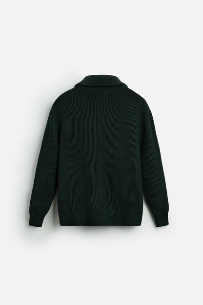 Viral Knit Zip-Up Men