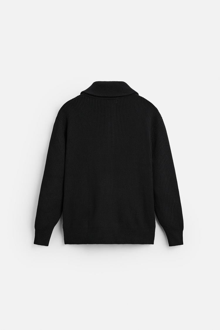 Viral Knit Zip-Up Men