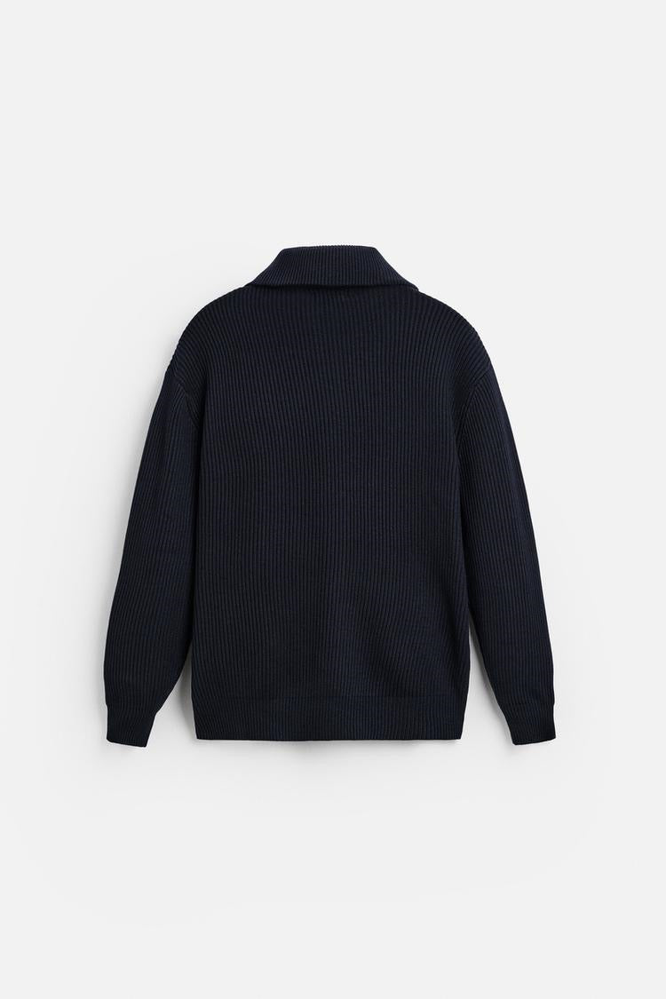 Viral Knit Zip-Up Men