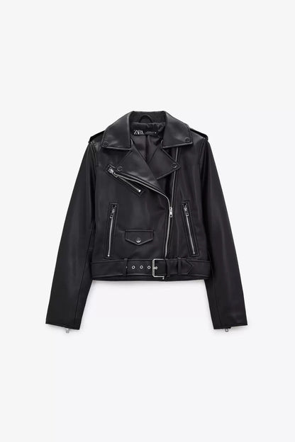 Leather Bomber Jacket Women