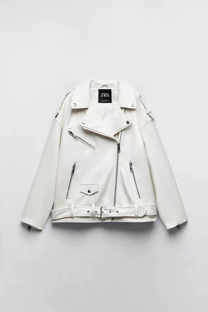 Leather Bomber Jacket Women