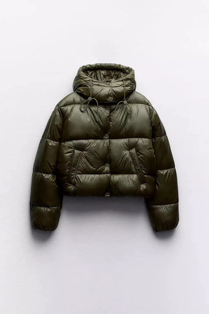 Green Puffer Jacket Women