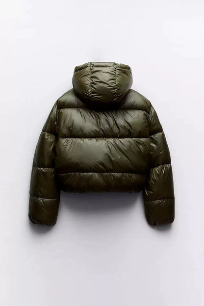 Green Puffer Jacket Women