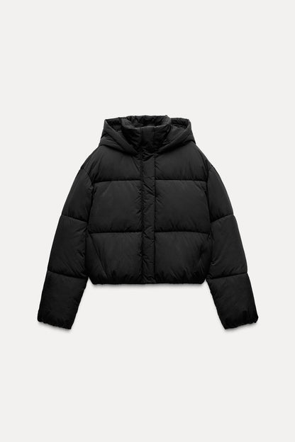 Black/White Puffer Jacket