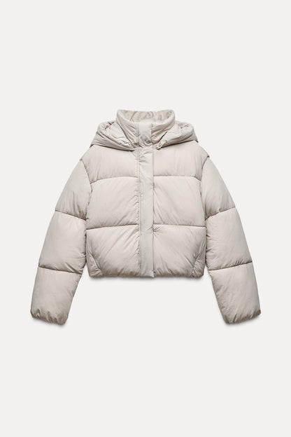 Black/White Puffer Jacket