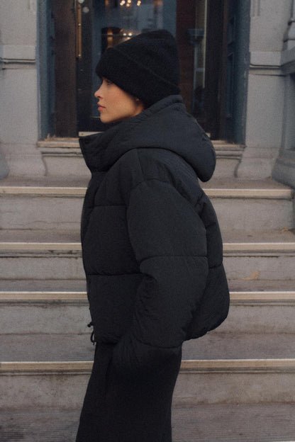 Black/White Puffer Jacket