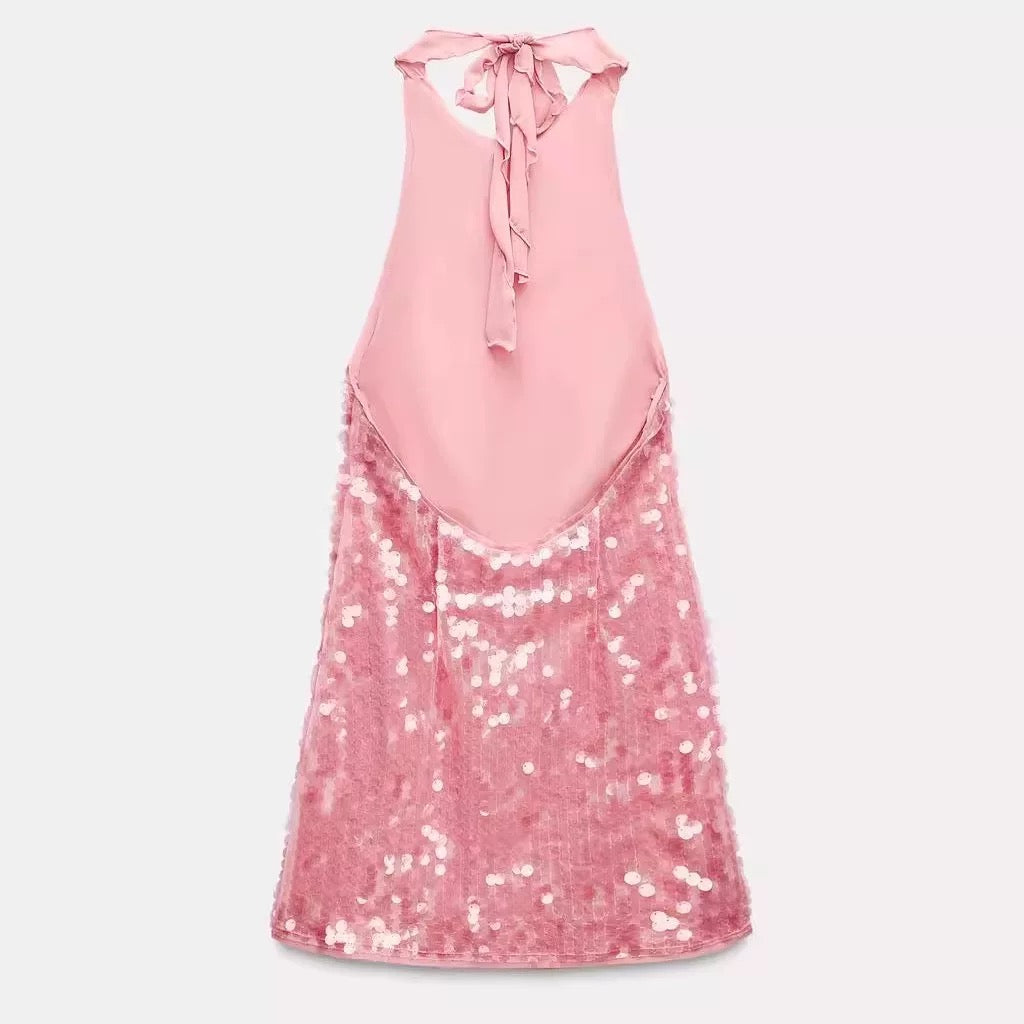 Pink Glitter Dress