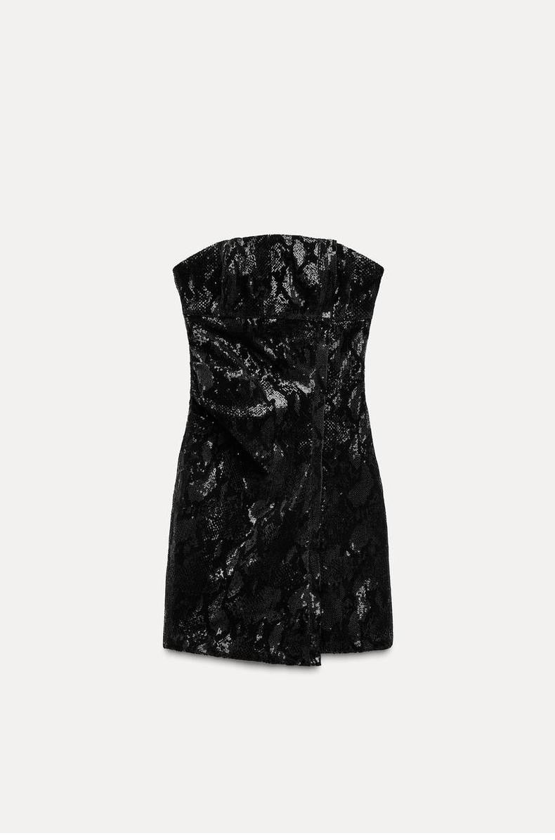 Robe crocodile noire