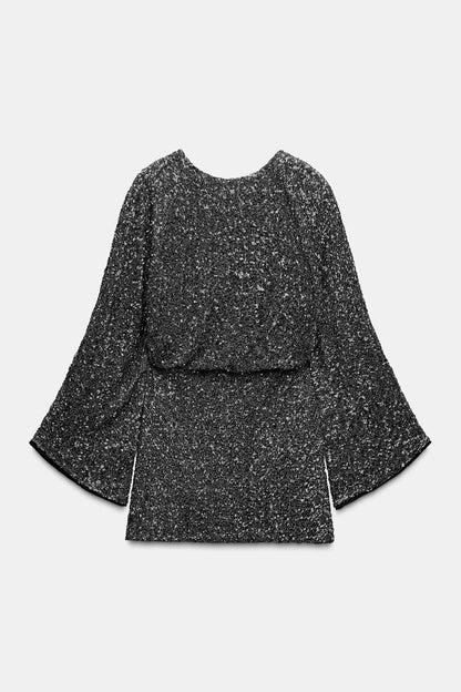 Glitter Dark Grey Dress