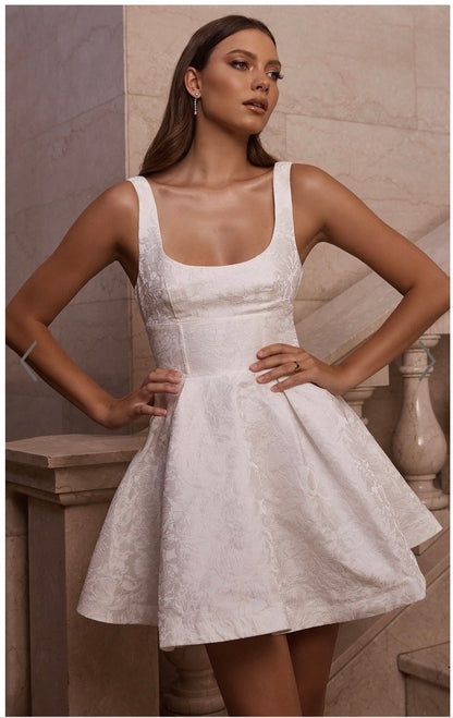 Robe jupe courte blanche